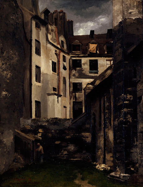 Ancien Hôtel Dieu cour de Saint Julien le Pauvre 1882
