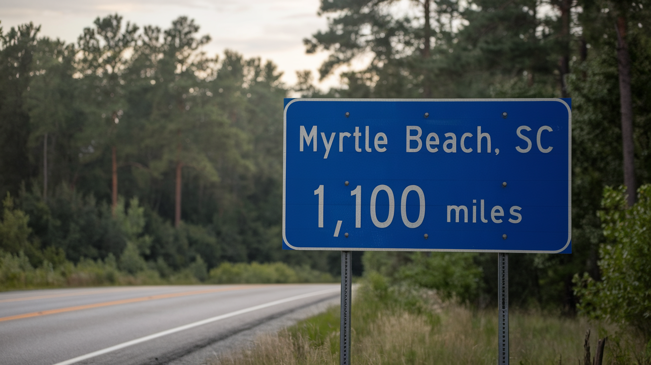Distance from Fort Wayne, Indiana to Myrtle Beach, SC