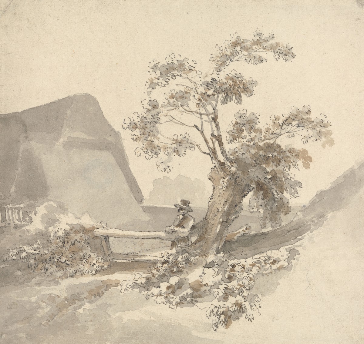 Man Beside a Stile