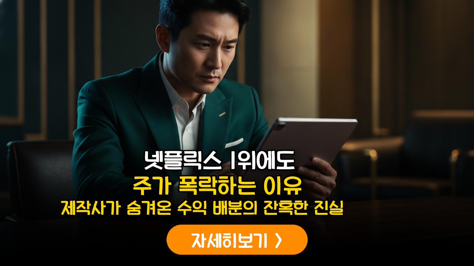 넷플릭스 1위에도 K-콘텐츠 주가 폭락하는 진짜 이유