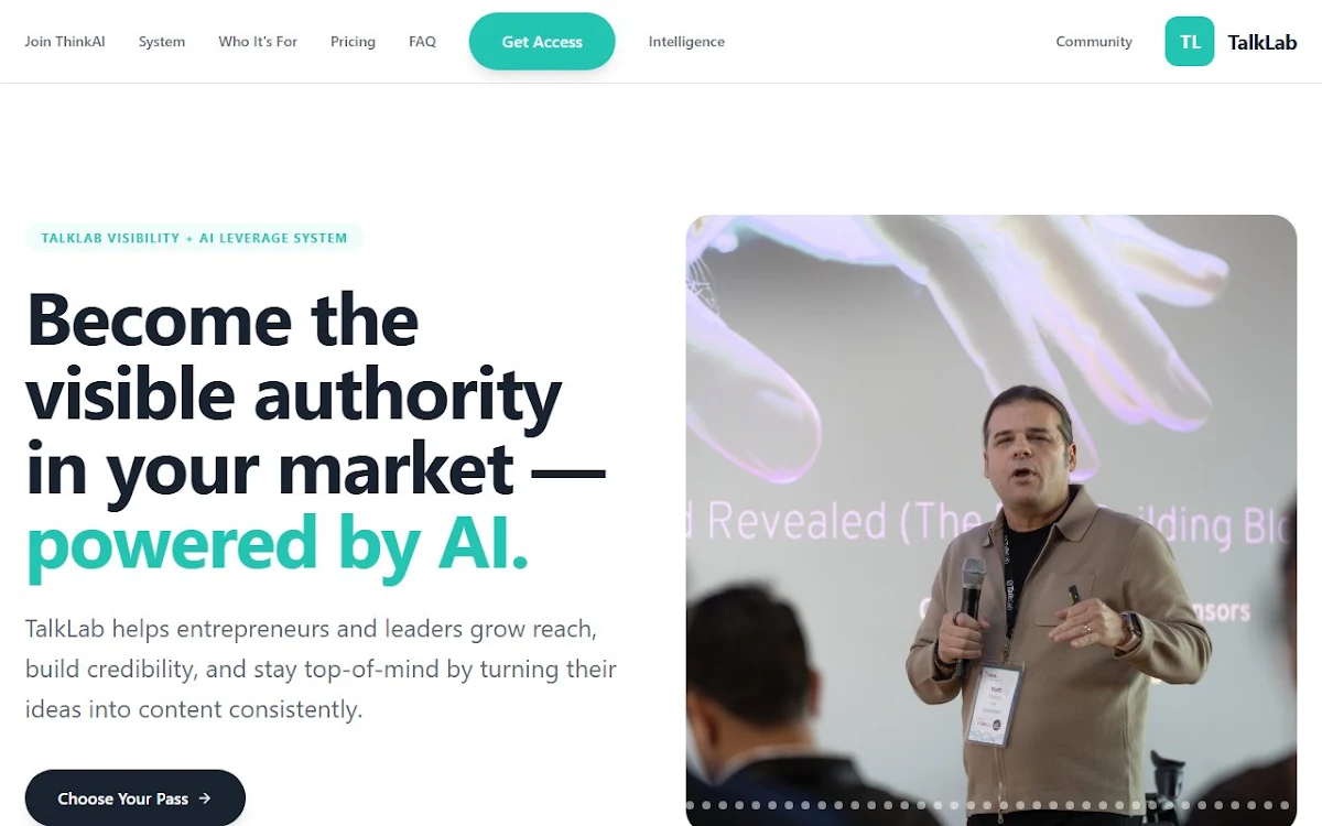 Captura de Talklab
