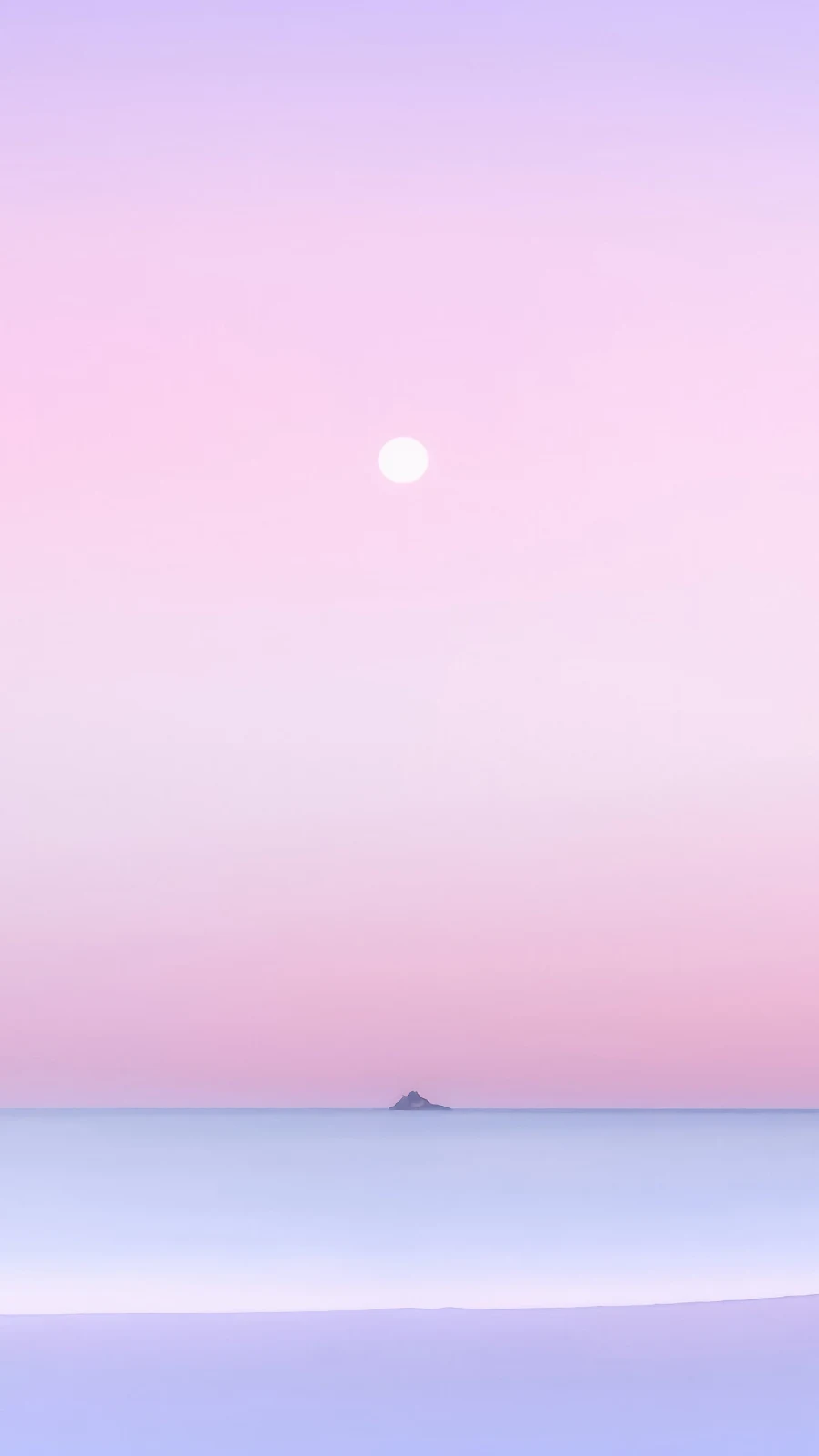 A Cool Dreamy Blush Serene Pink Landscape In Minimalist Style 4K  iPhone Wallpaper for Free Download in High Quality [2160x3840]