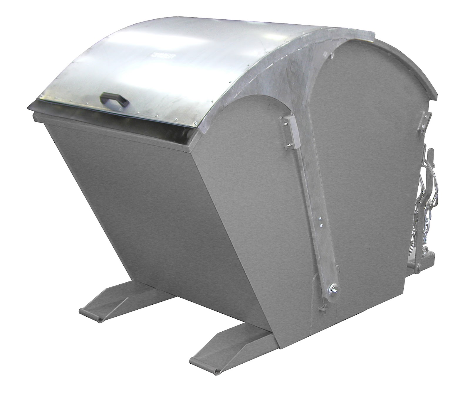 Kiepcontainer RD 1000, gelakt, Muisgrijs