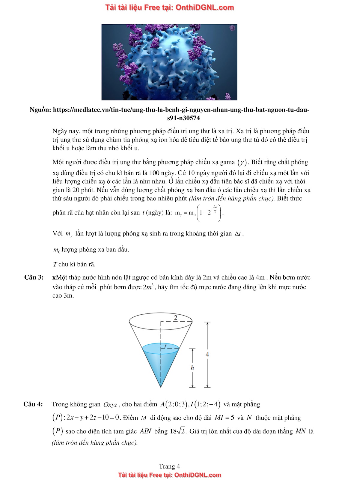 32 đề phát triển minh họa môn toán - có đáp án