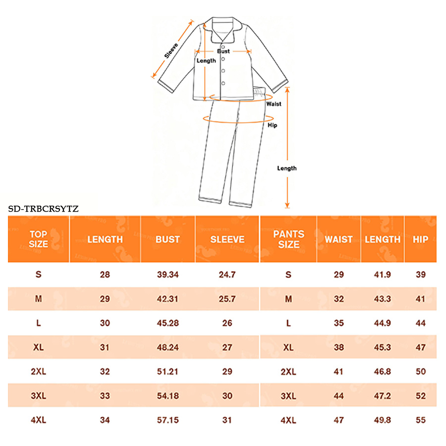 AOP TRB Adult satin pajama set