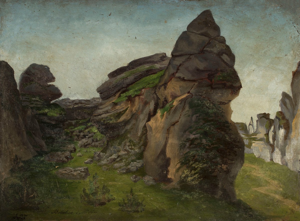 Landscape  Bobolice and Mirów 1866