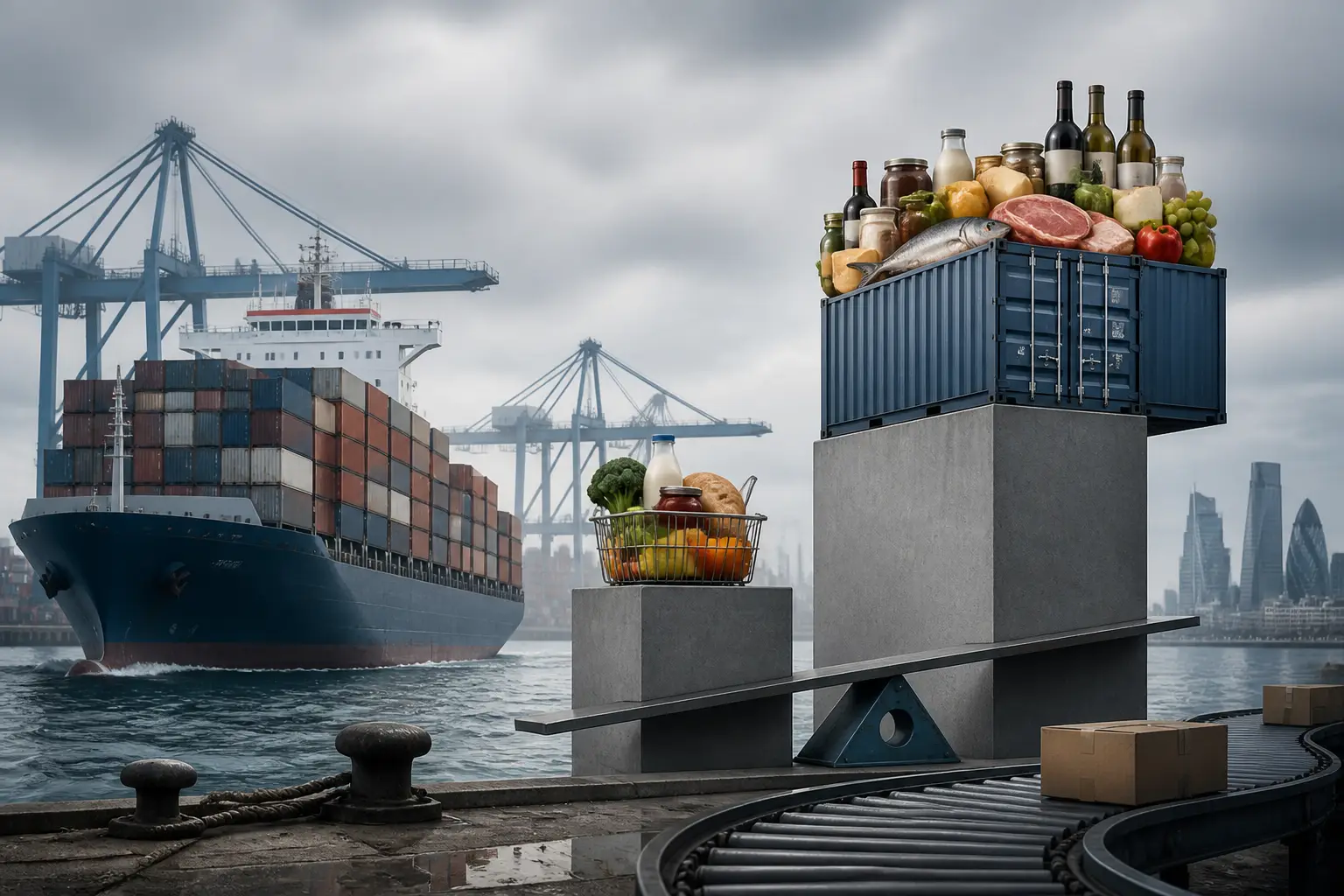 Editorial image for UK food and drink trade deficit reaches £21bn, largest since 2000