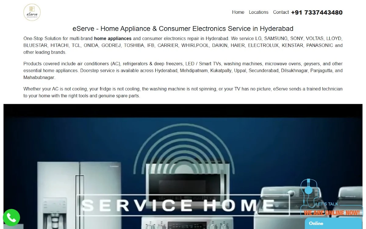 Captura de Lloyd Washing Machine Repair Nizampet