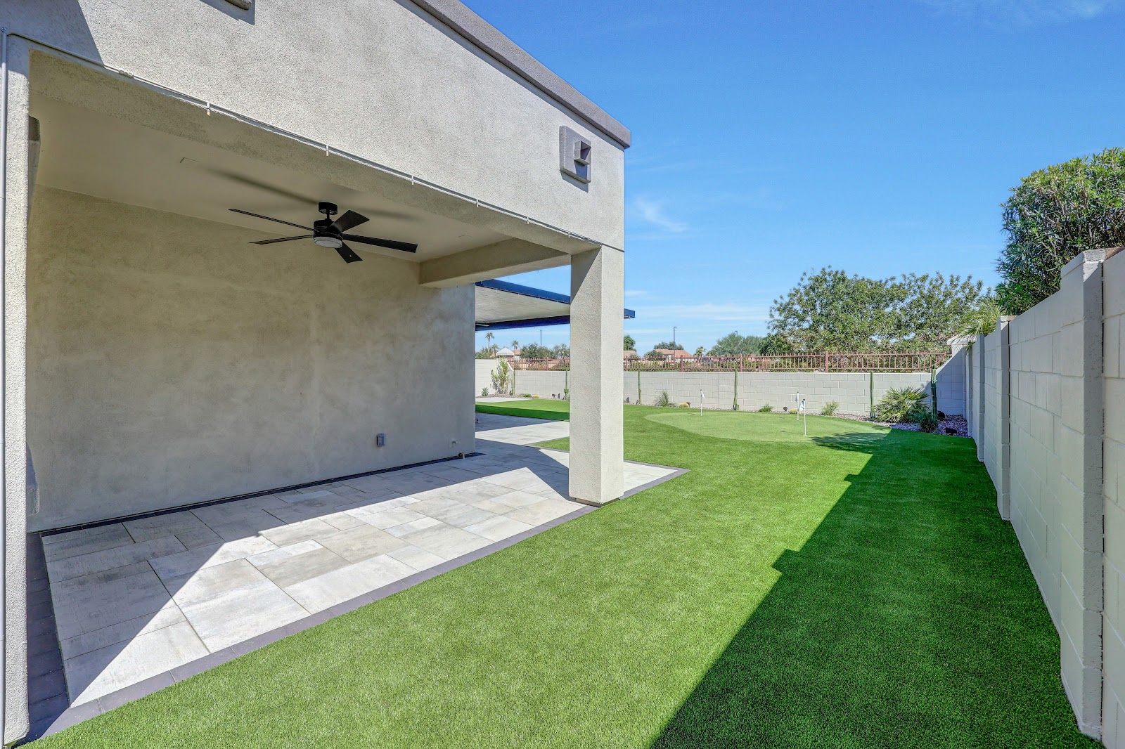 Core Landscape travertine installation