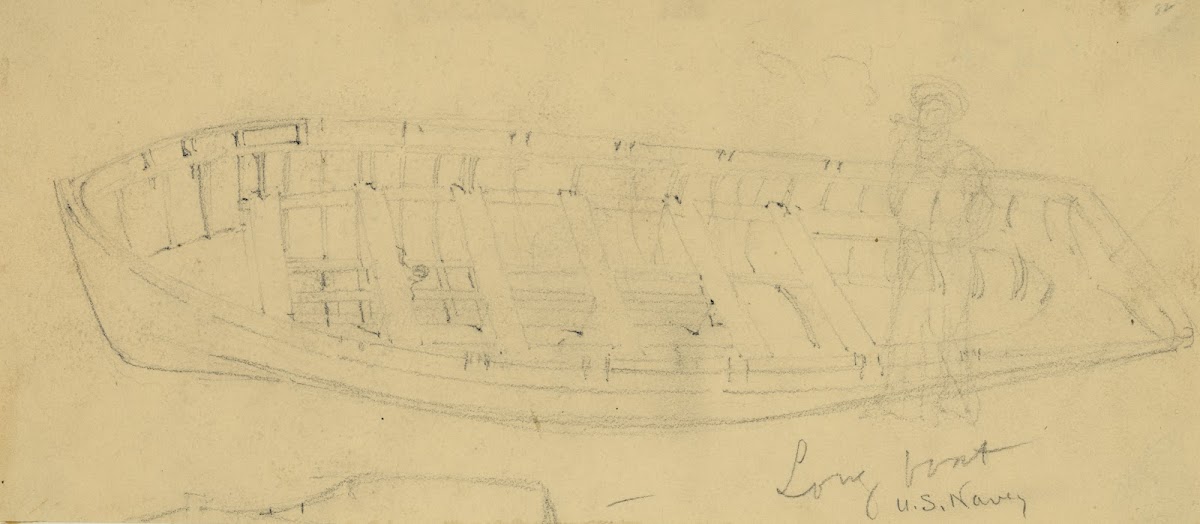 Long boat US Navy 1860 1865