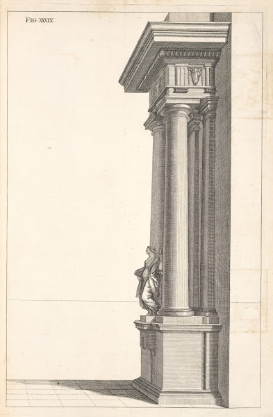 A piece of Dorick architecture in perspective 1707
