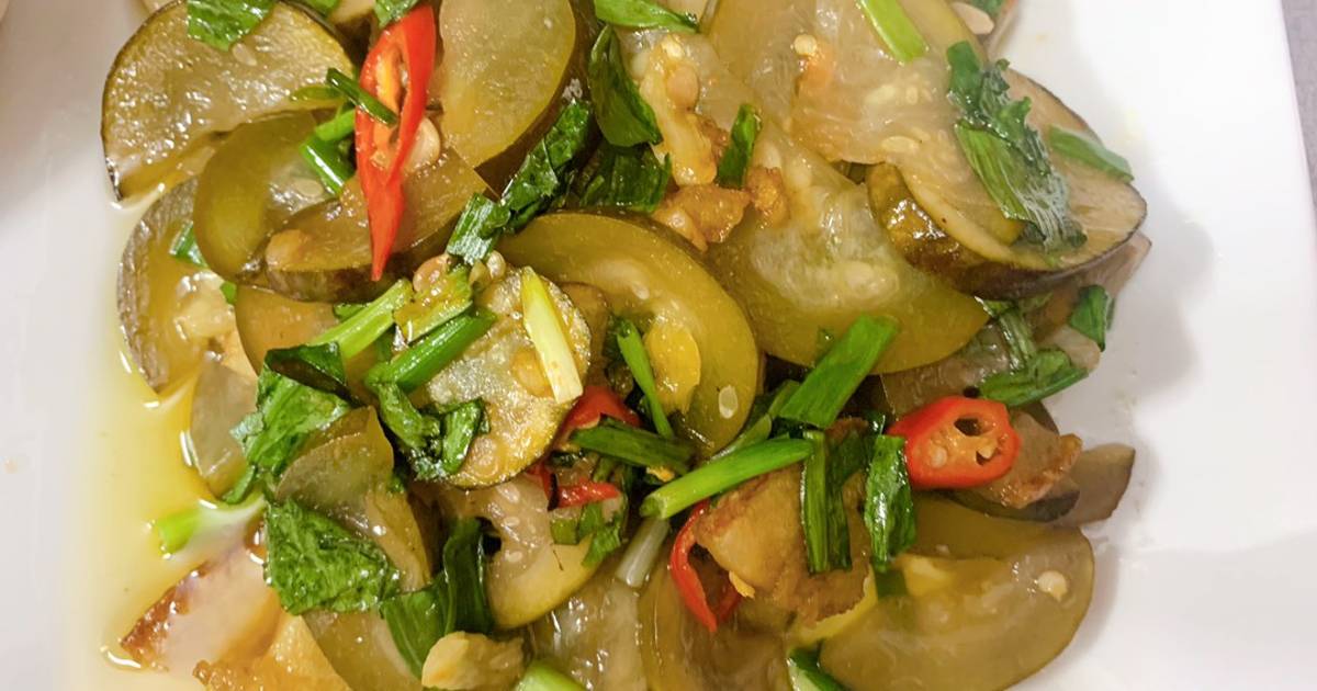 Dưa đèo xào tóp mỡ