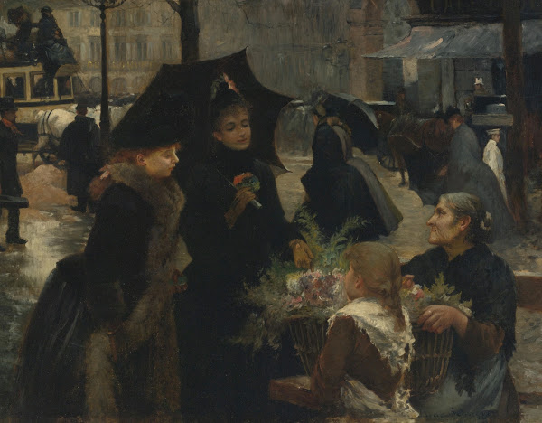 Rainy Day Flower Seller