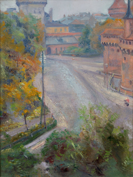 The Barbican and the Floriańska Street  View from Zacisze Street 1894