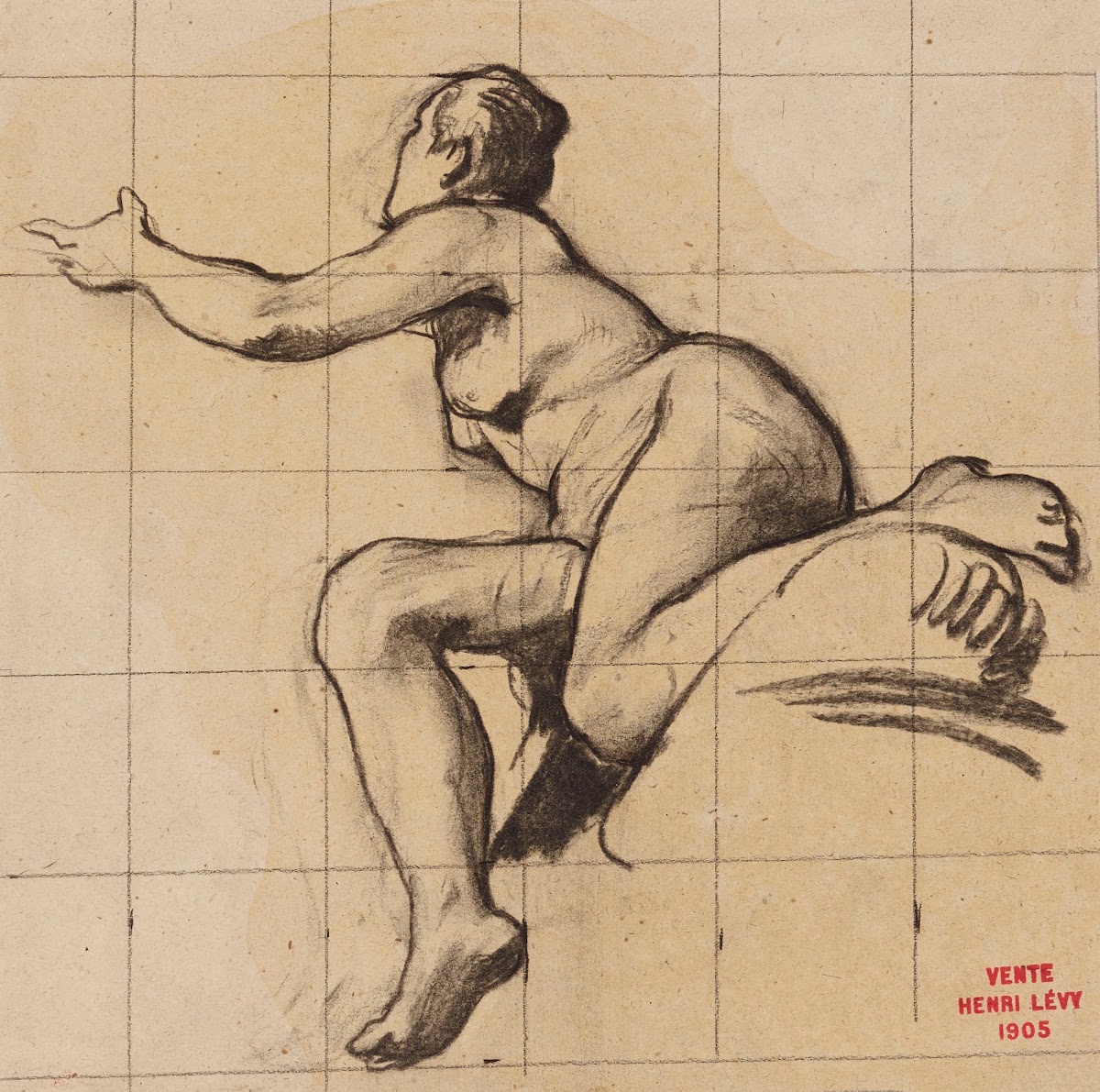 Etude de femme contorsionnée