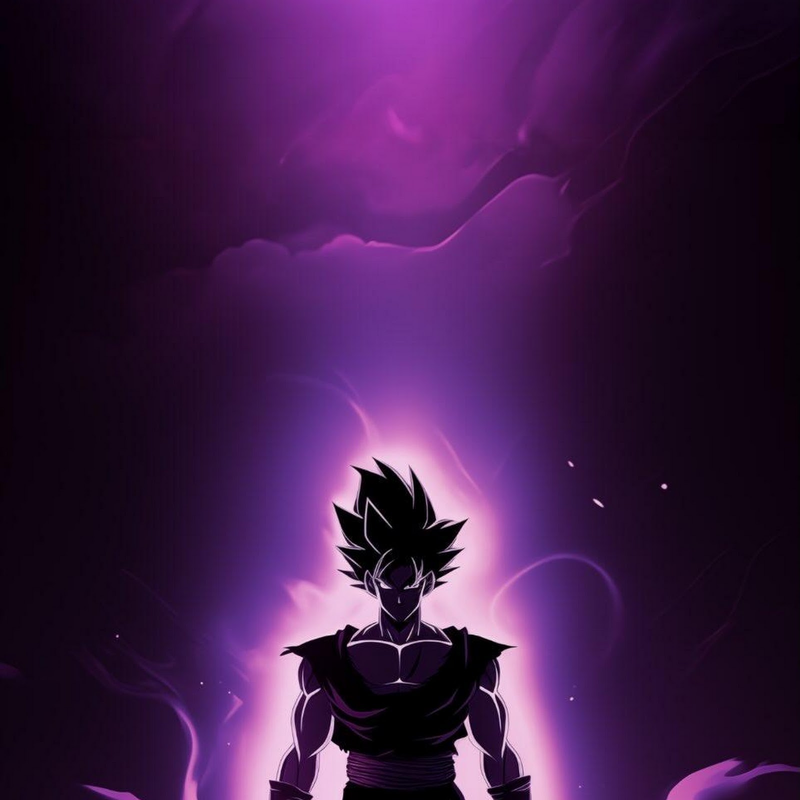 Download Goku Powering Up Purple Aura iPhone