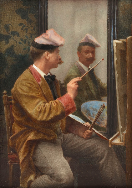 Self Portrait with Easels 1892