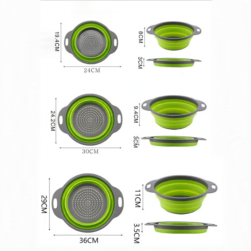 Collapsible Vegetable Bowl with Colander