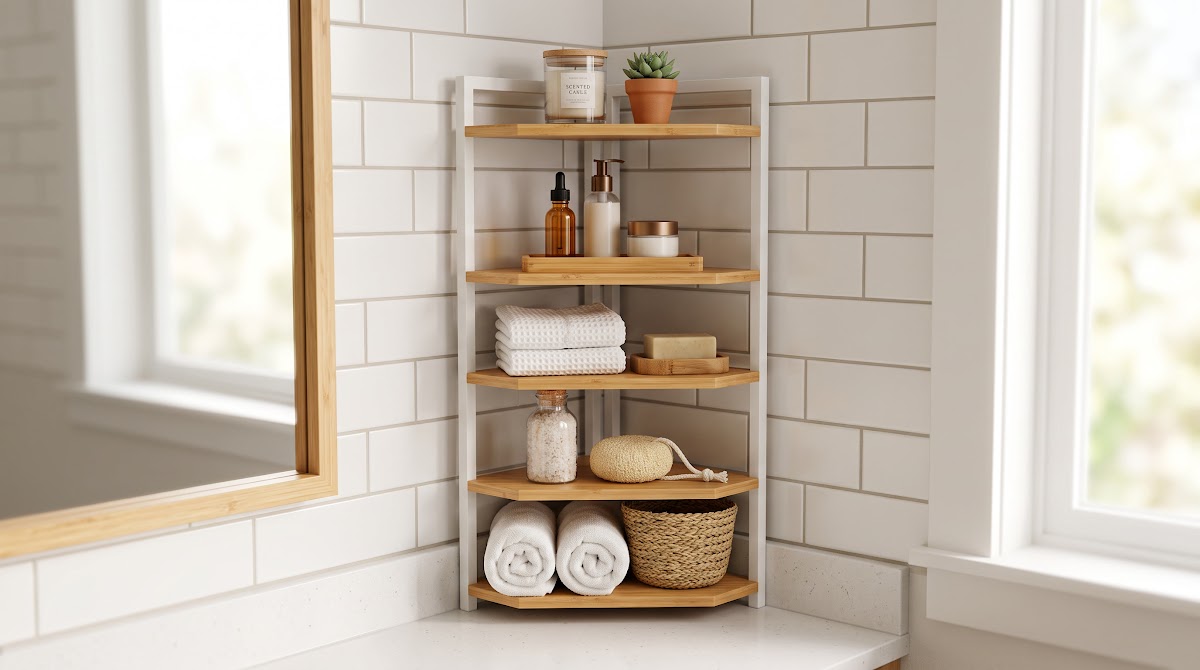 Best Corner Shelves for Bathrooms (2026) - BEST BUDGET — IN CONTEXT