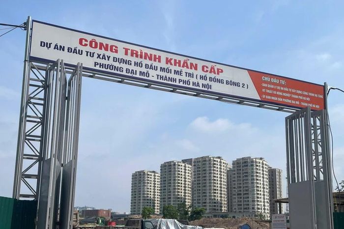 Dự án hồ điều hòa Mễ Trì chạy đua tiến độ trước mùa mưa - Báo Tri thức &amp; Cuộc sống