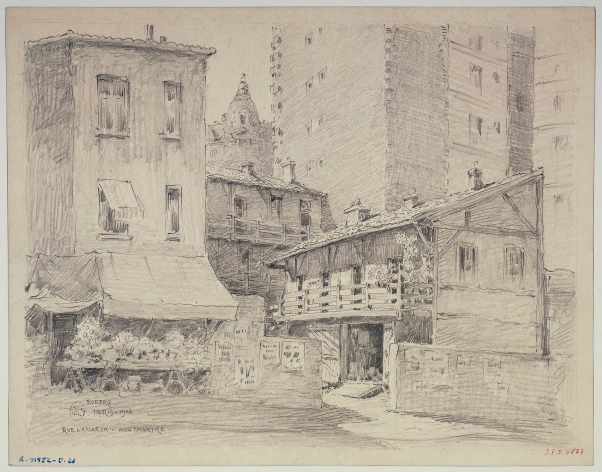 Rue Lamark à Montmartre 1926