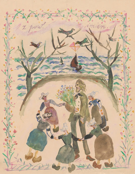 Name day card for Maria Mickiewiczówna 1917