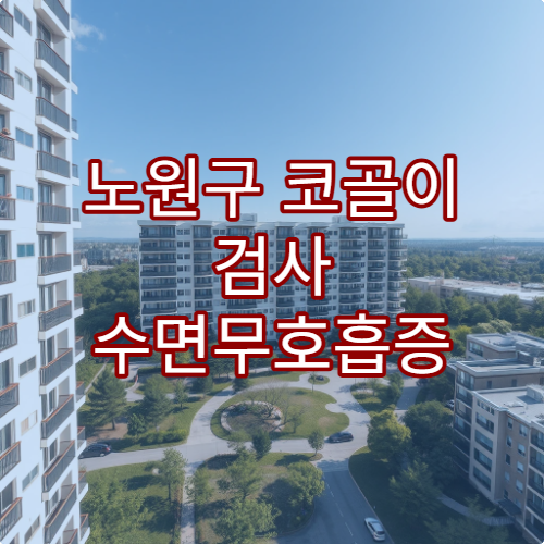 노원구 코골이 검사 수면무호흡증 치료 가능한 병원 정보