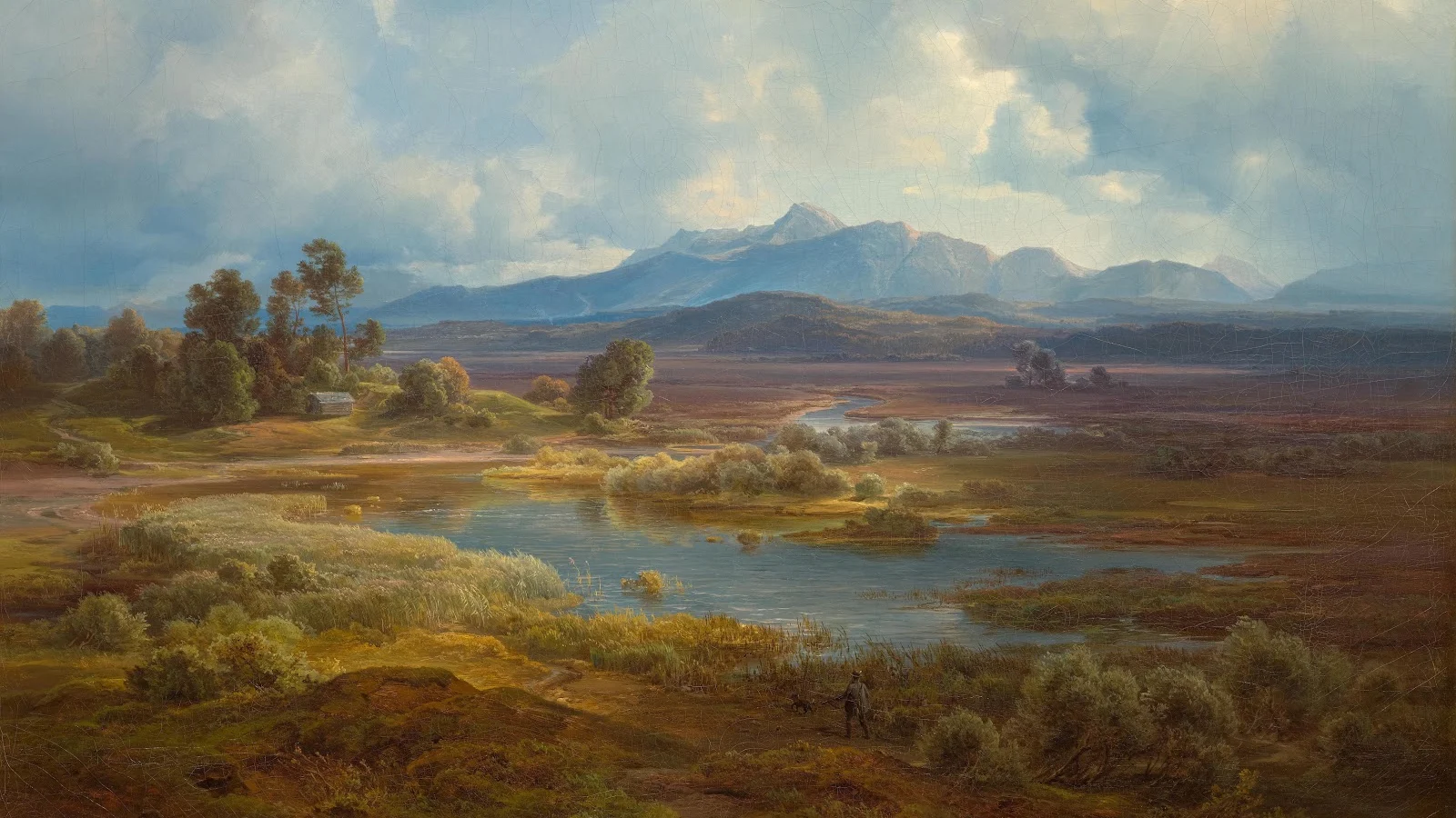 Classic Mountain Valley Landscape 5K Desktop Wallpaper