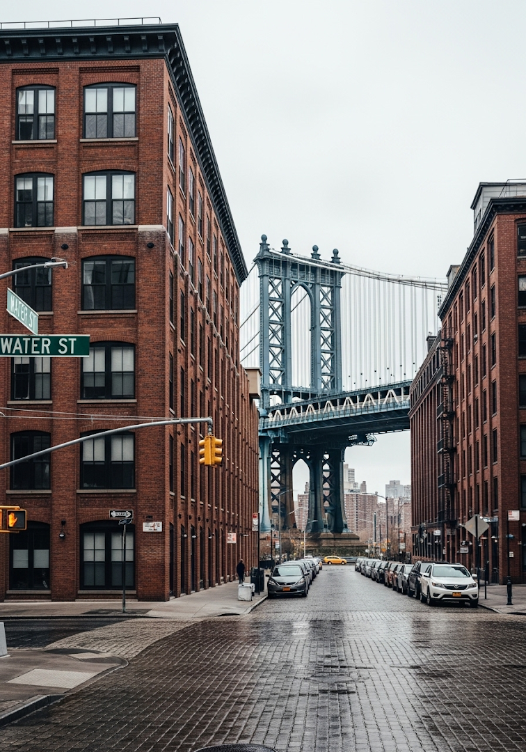 Manhattan Bridge Dumbo Brooklyn NYC Street View