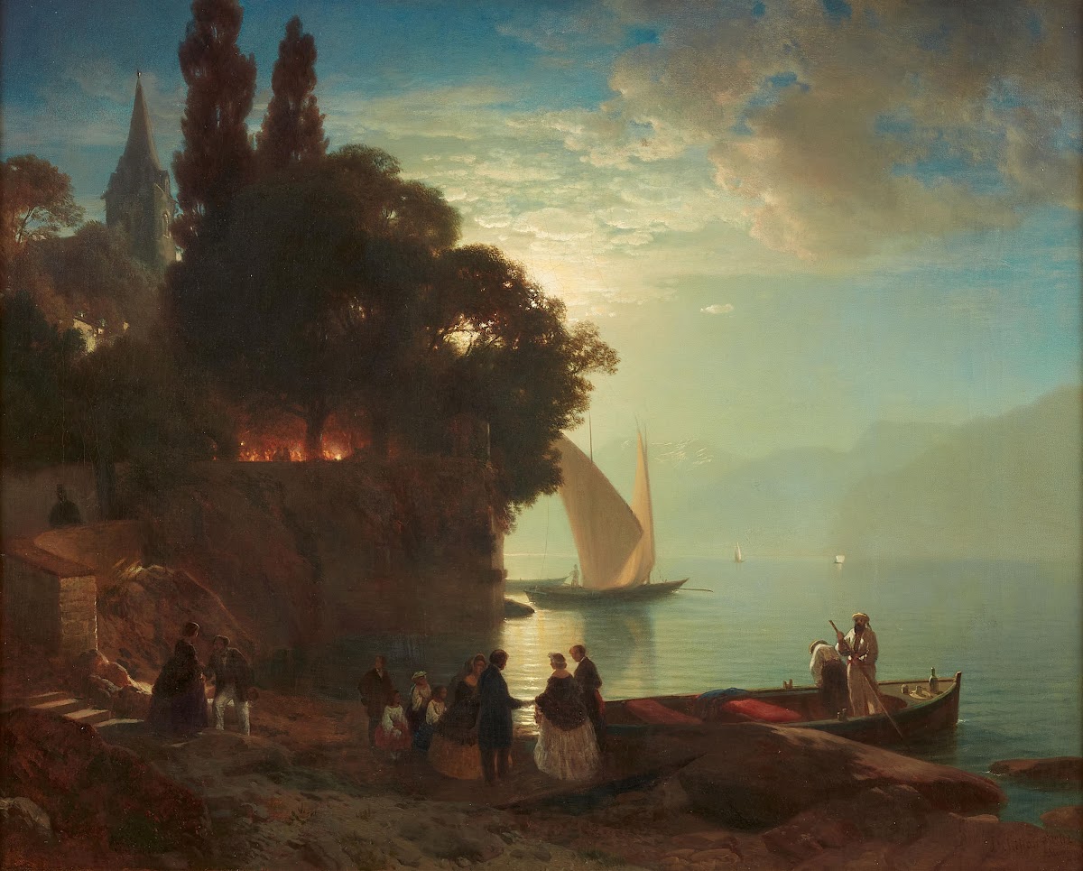 Eine Sommernacht am Genfer See 1862
