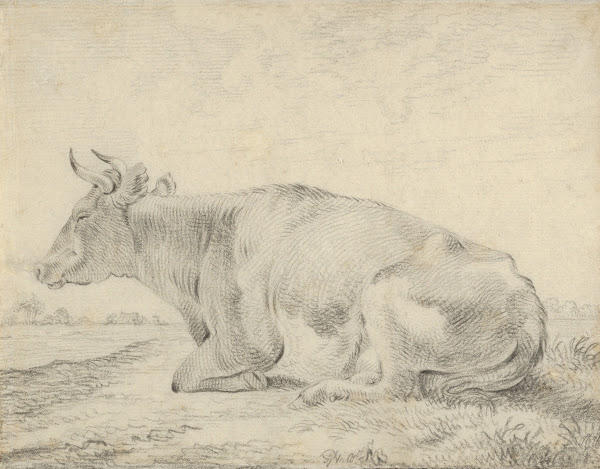 A Cow Lying in a Landscape 19th century
