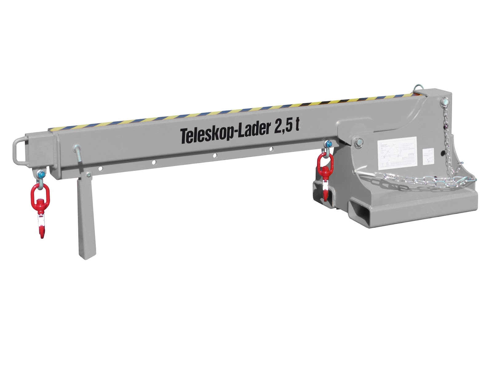 Teleskop-Lader KTH 2,5, gelakt, Muisgrijs