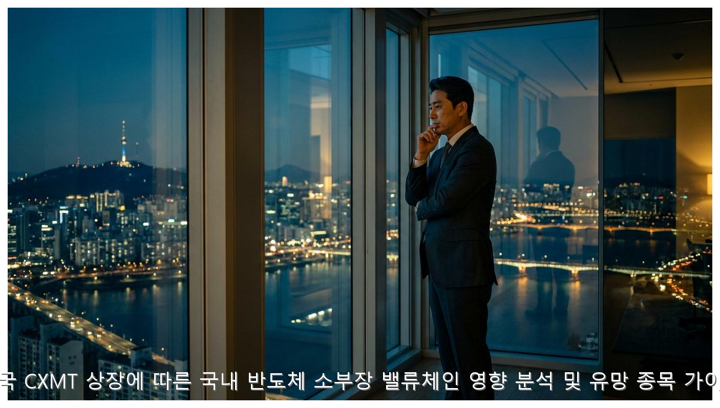 중국 CXMT 상장에 따른 국내 반도체 소부장 밸류체인 영향 분석 및 유망 종목 가이드 핵심 안내 및 분석 인포그래픽 (7)