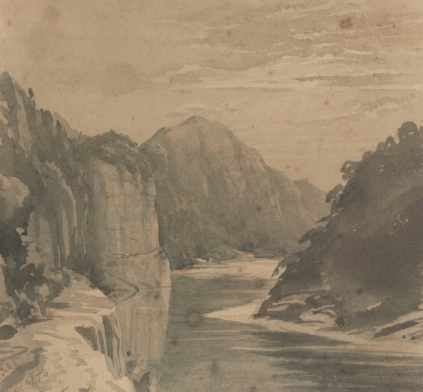 Hawks Crag Buller River by moonlight 1873