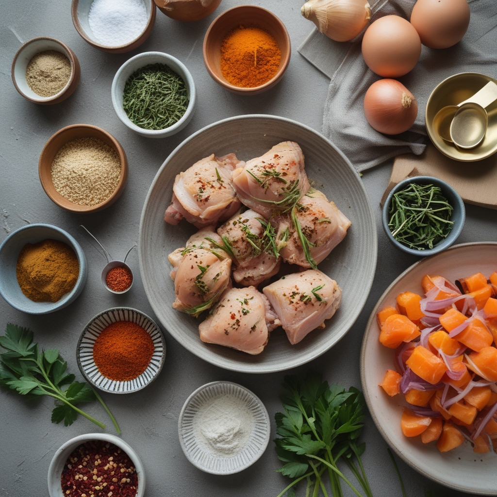 Ingredients for Juicy Chicken Thigh Bites Recipe - Easy, Flavorful, and Quick