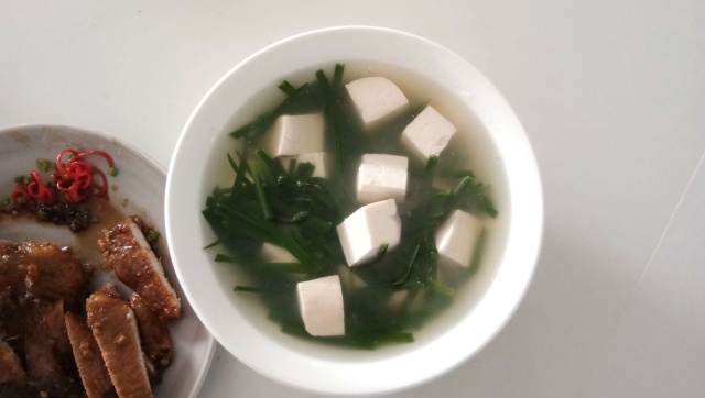 Canh Hẹ Nấu Đậu Hũ