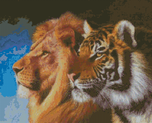 CMP PAT057 Lion And Tiger