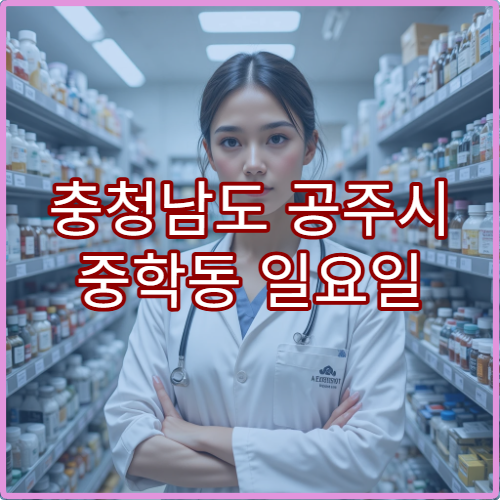 충청남도 공주시 중학동 일요일 당번약국 운영시간과 비상약국 안내