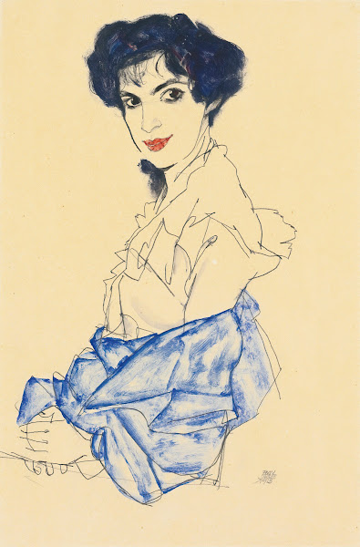Elisabeth Lederer Seated With Hands Folded 1913