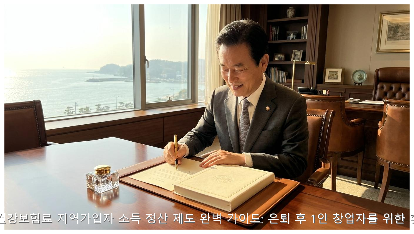 2026년 건강보험료 지역가입자 소득 정산 제도 완벽 가이드: 은퇴 후 1인 창업자를 위한 환급 전략 핵심 안내 및 분석 인포그래픽 (5)