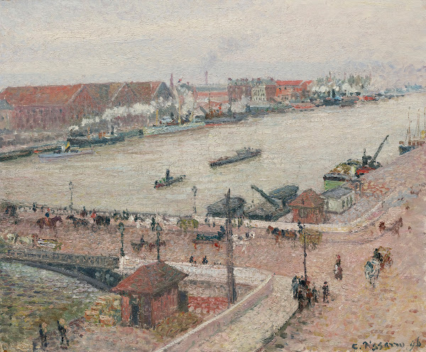 Crue De La Seine Pont Boieldieu Rouen 1896