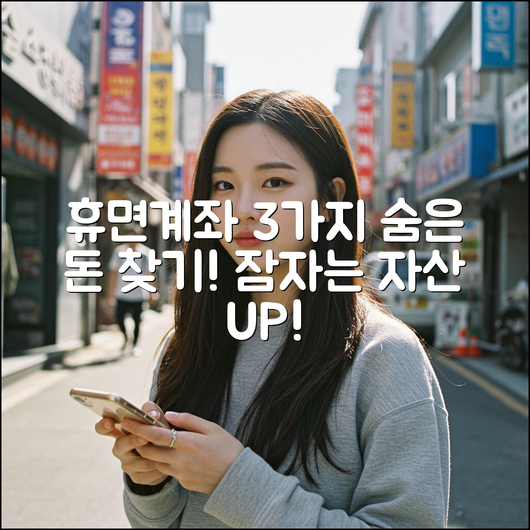 휴면계좌 3가지, 숨은 돈 찾는 법!