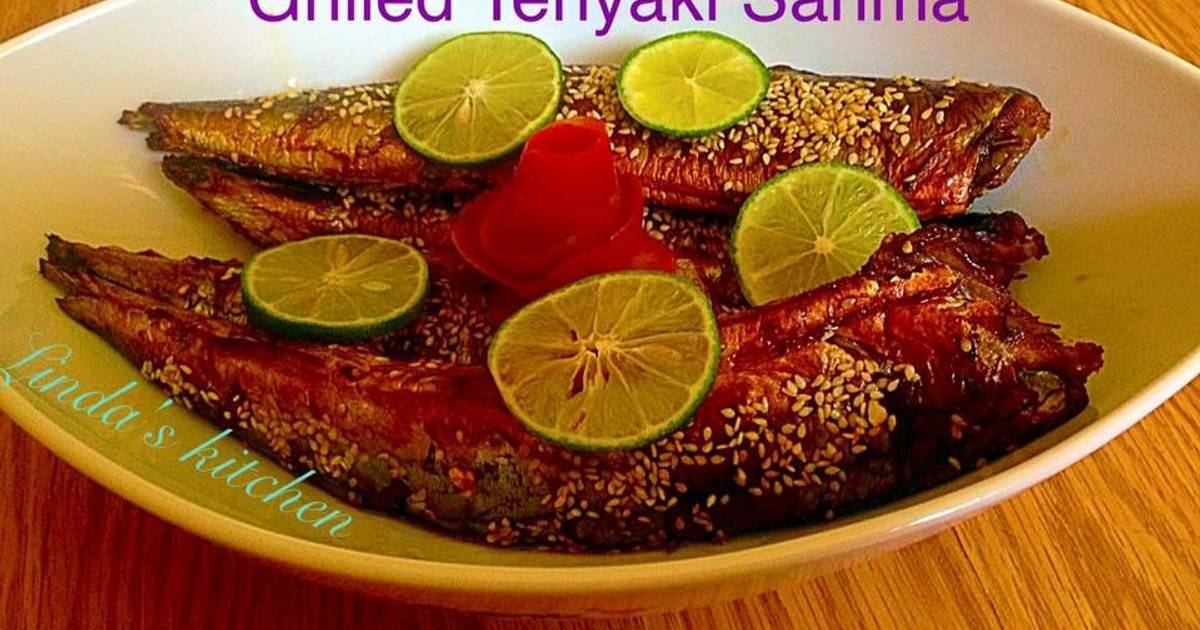 Cá Sanma nướng sốt Teriyaki