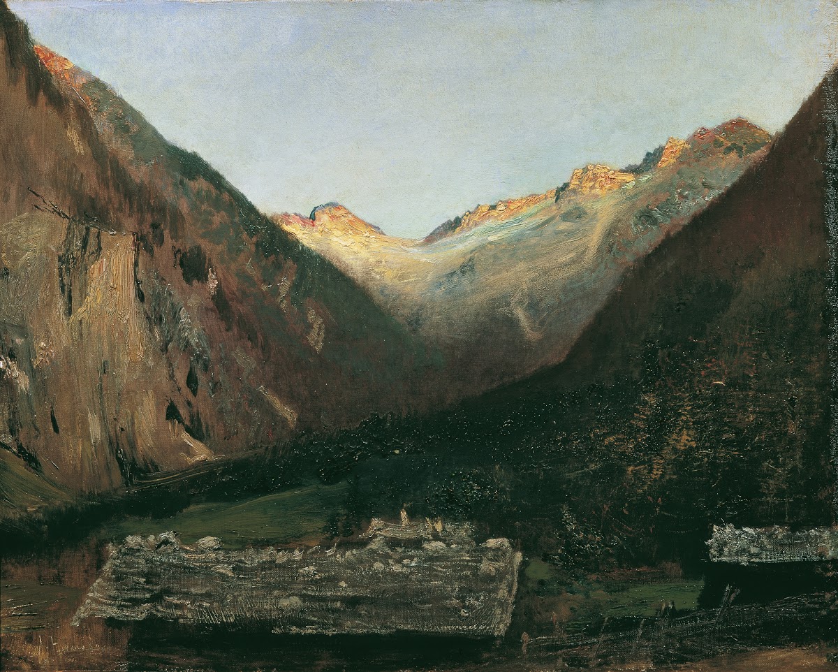Abend in der Prossau bei Gastein 1877