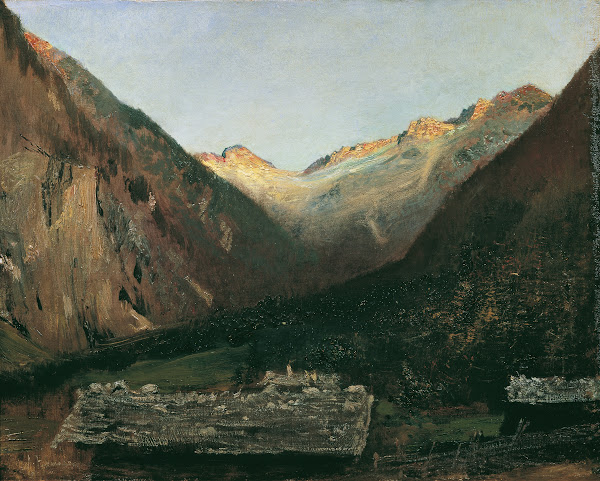 Abend in der Prossau bei Gastein 1877