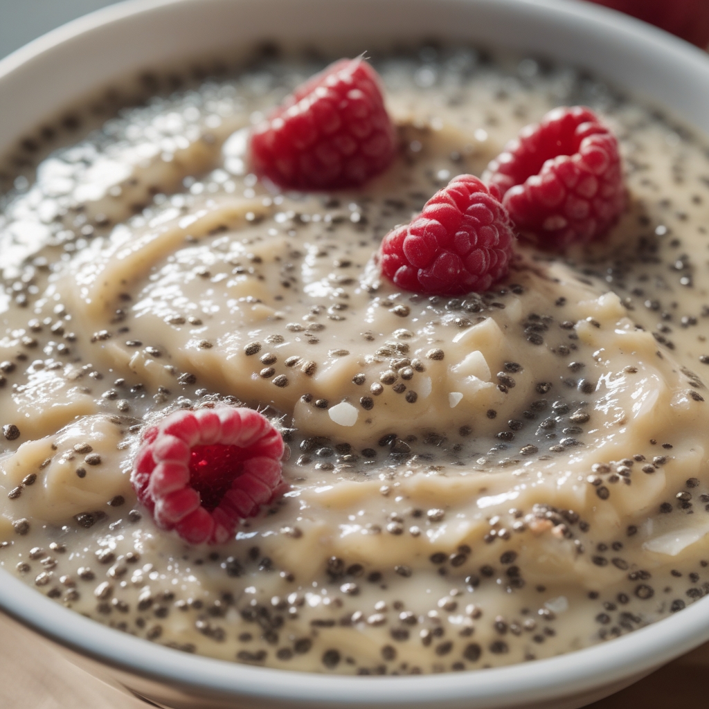 Vanilla Raspberry Chia Pudding | Healthy Superfood Breakfast Bowl for Easy Mornings