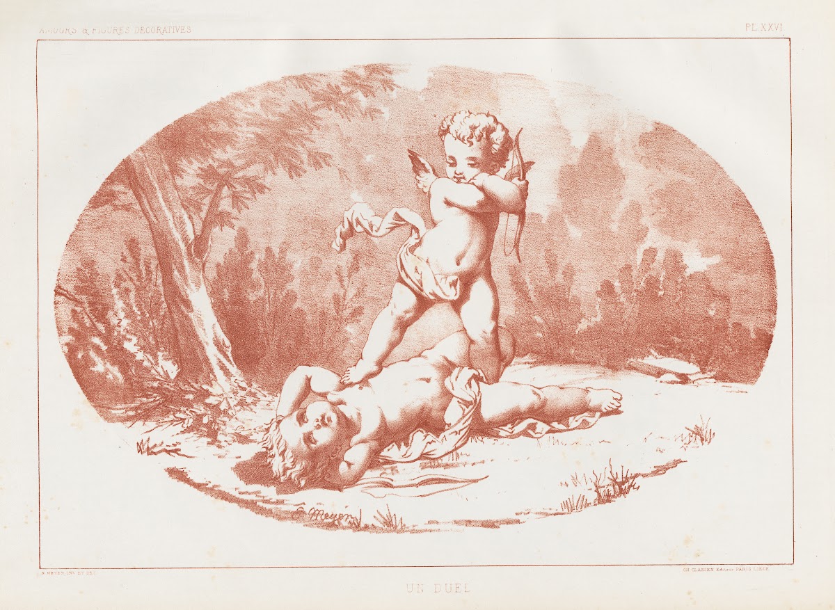Amours et figures décoratives arts industriels Pl25 1890