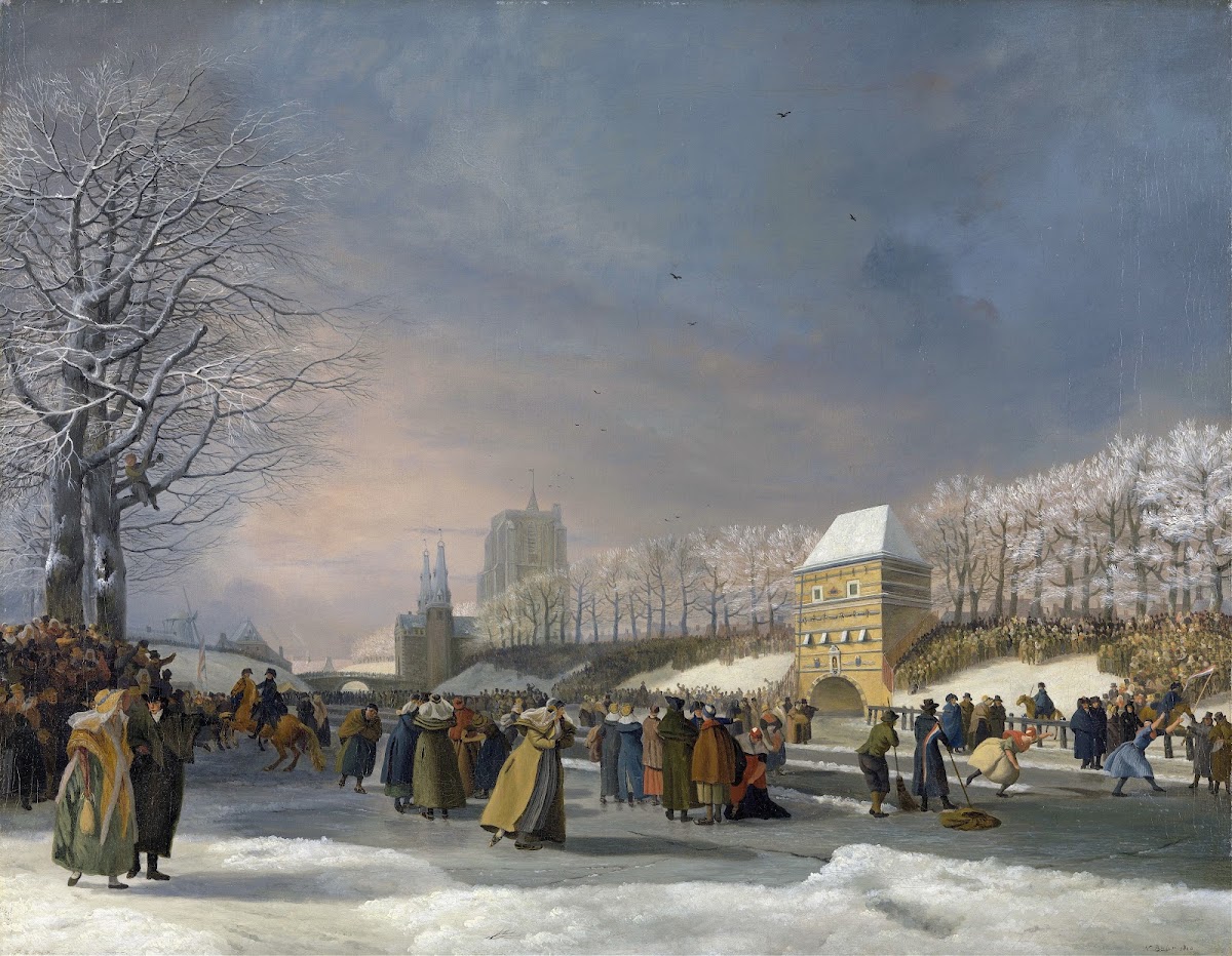 Womens Skating Competition on the Stadsgracht in Leeuwarden 21 January 1809 1809