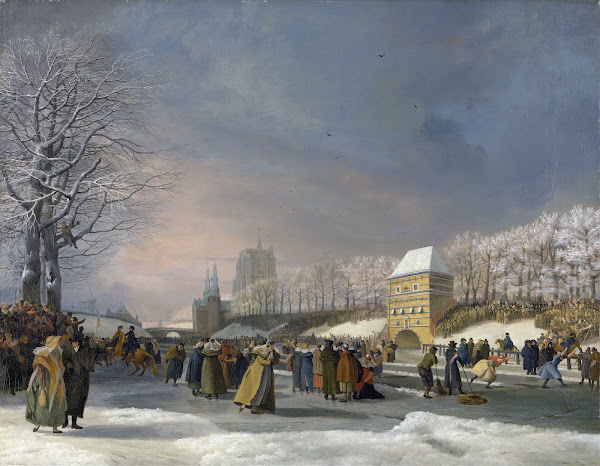 Womens Skating Competition on the Stadsgracht in Leeuwarden 21 January 1809 1809