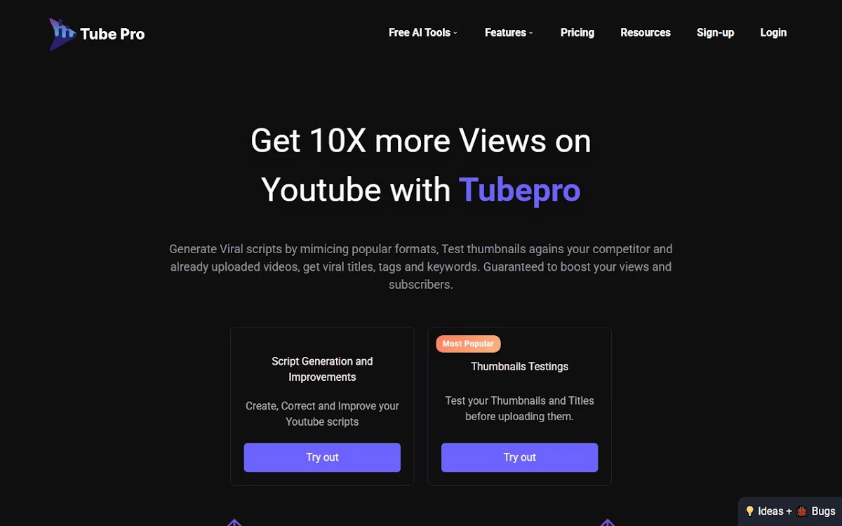 Captura de TubePro